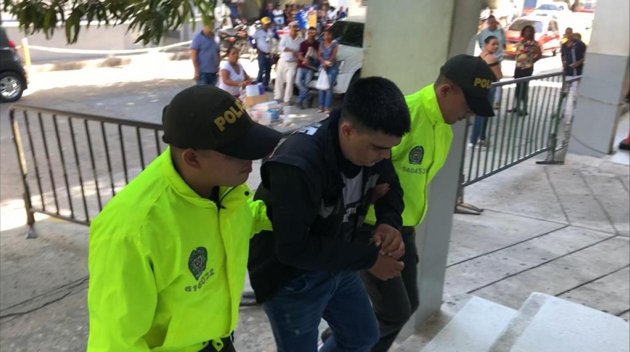 Fabián Llamas, capturado.