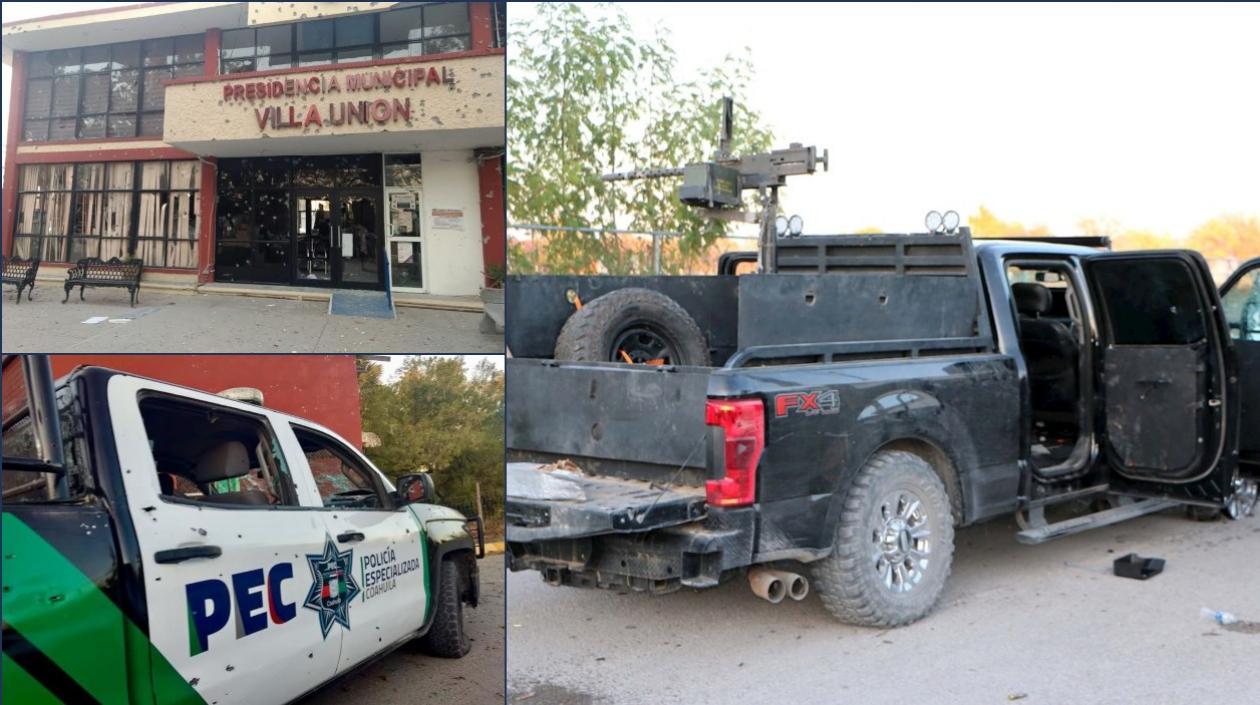 Imágenes de carros involucrados en el tiroteo.