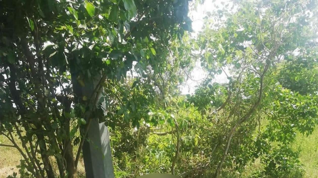 En esta zona enmontada fue encontrado el cuerpo.