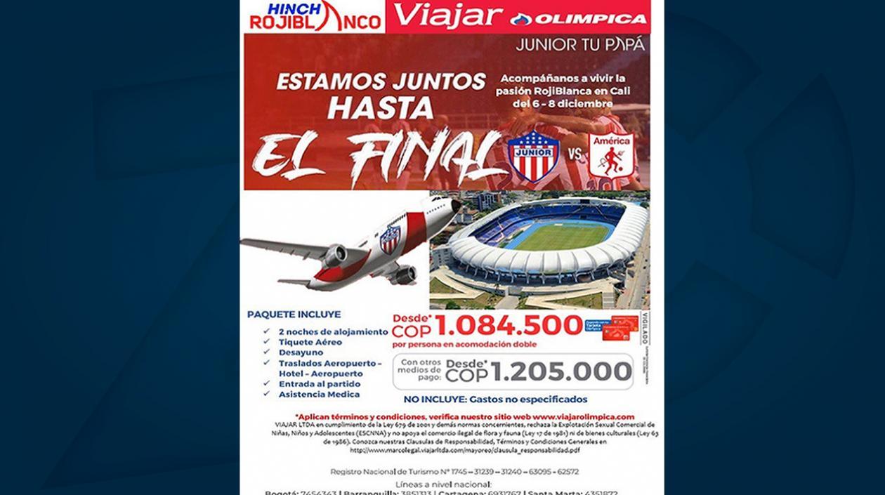 Lo que incluye el viaje.