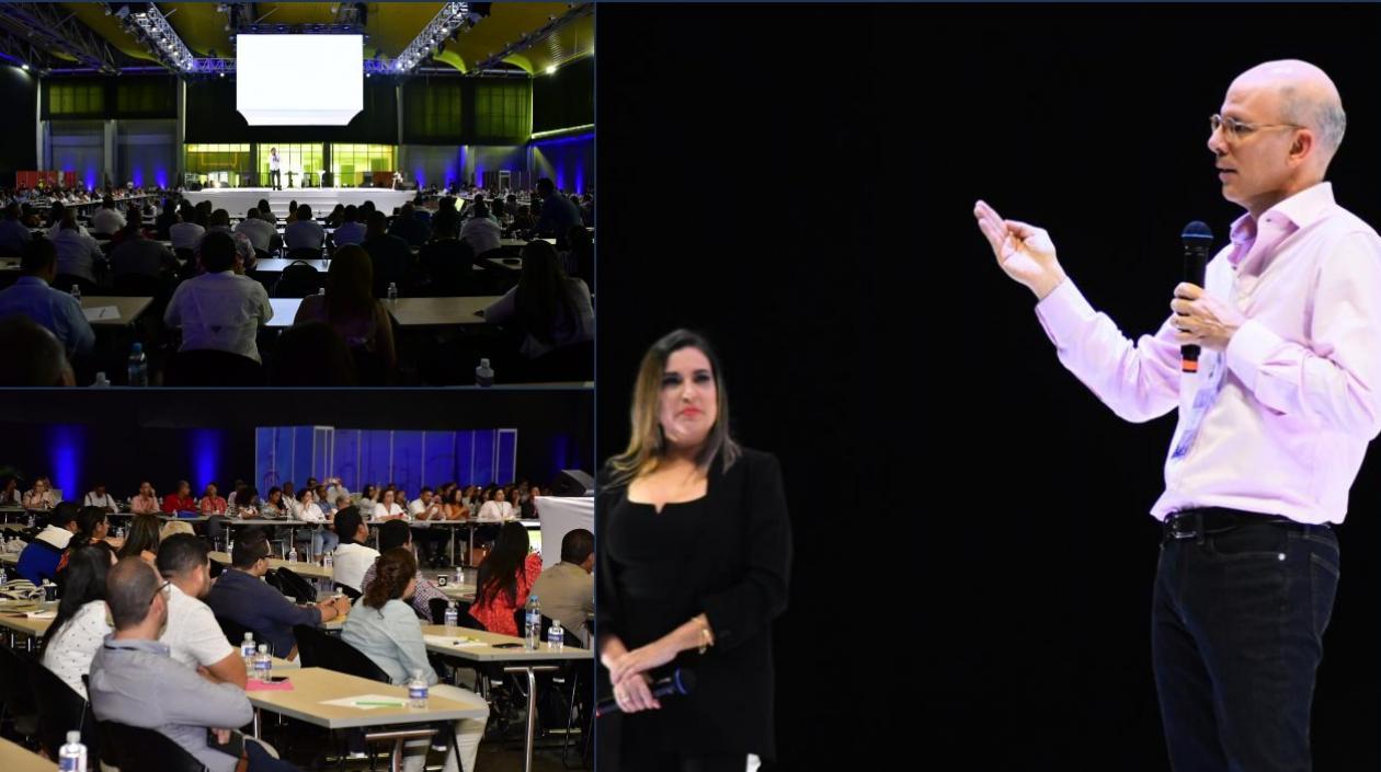 El director de Semana, Alejandro Santos, en la instalación del evento, con el tema ‘Gobierno y Medios: hasta que la muerte los separe’.