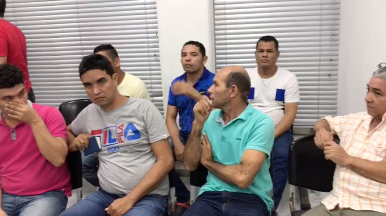 Parte de los capturados.