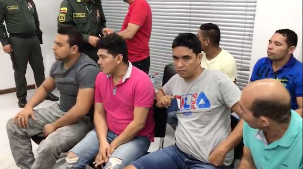 Estos son los capturados dentro del caso.