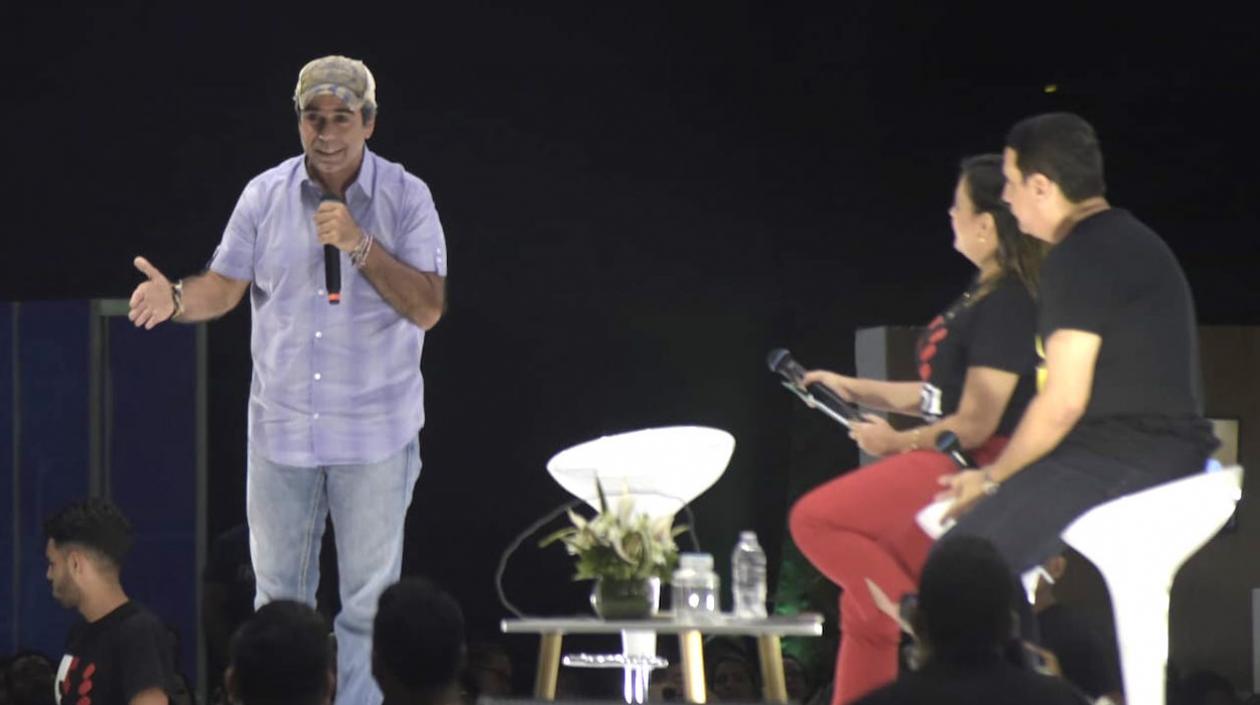 El Alcalde Alejandro Char durante la rendición de cuentas.