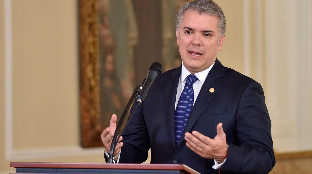 Iván Duque, presidente de Colombia.