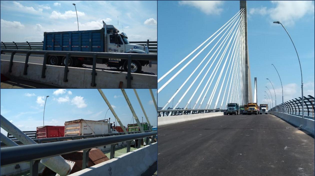 Las pruebas en el nuevo Puente Pumarejo.