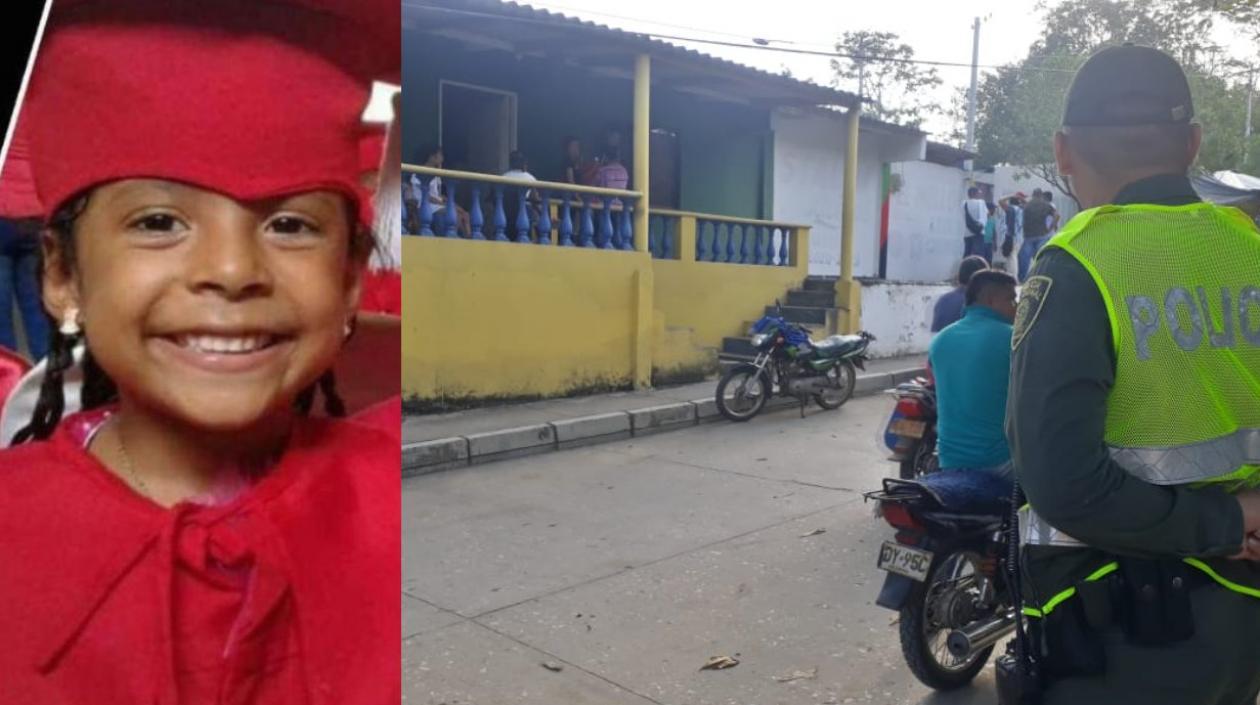 Abigail Gómez, niña de 8 años asesinada en San Andrés de Sotavento, Córdoba.
