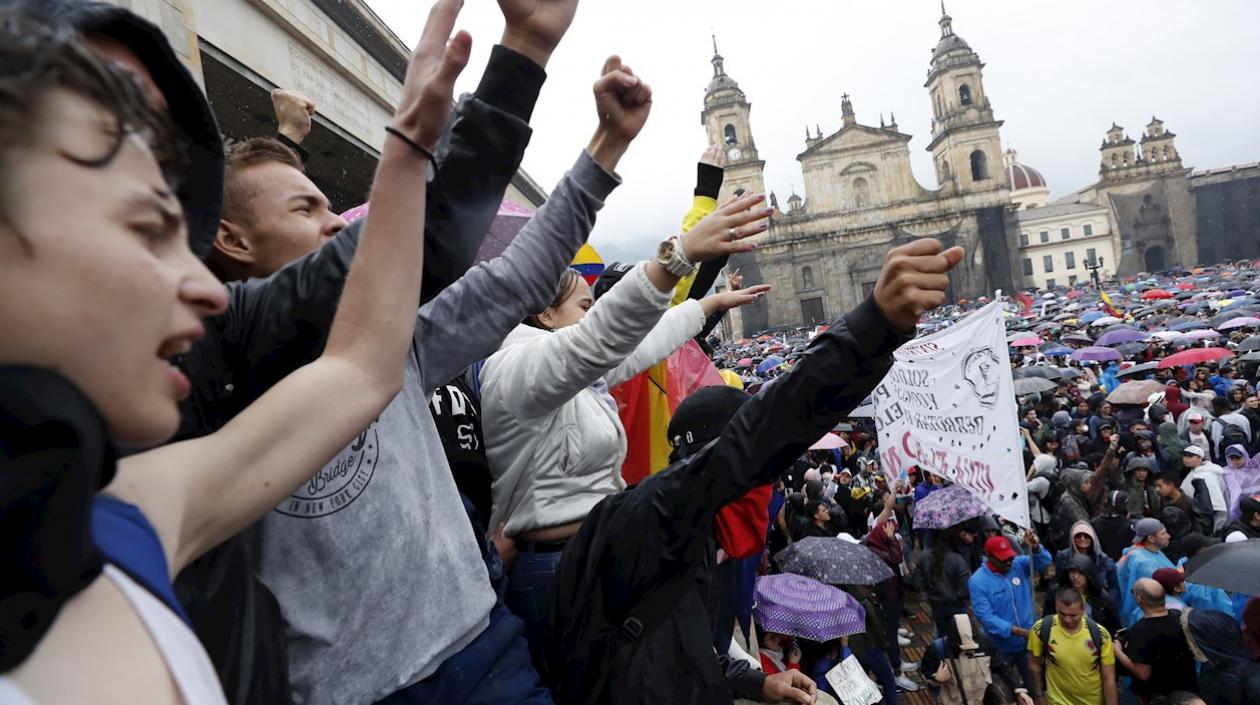 Imagen de las protestas.