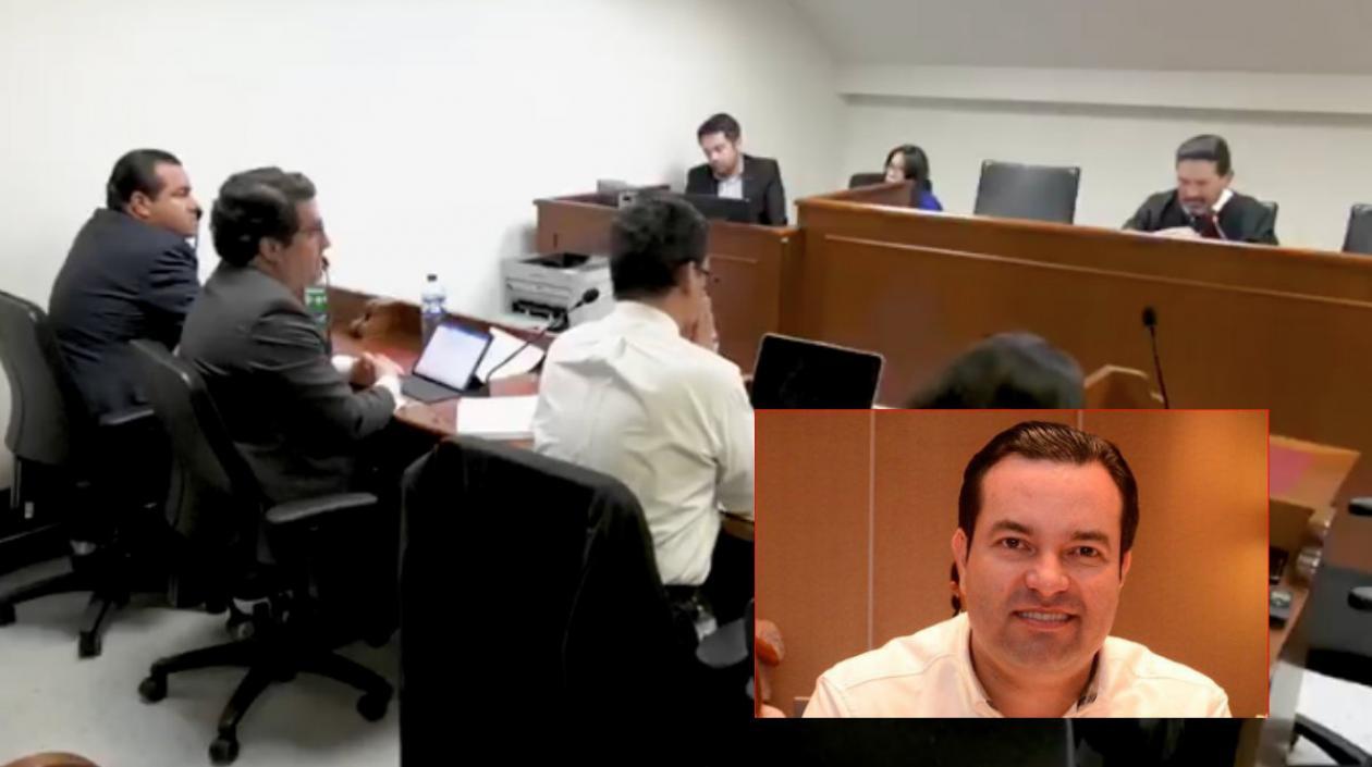 Didier Tavera en la audiencia.