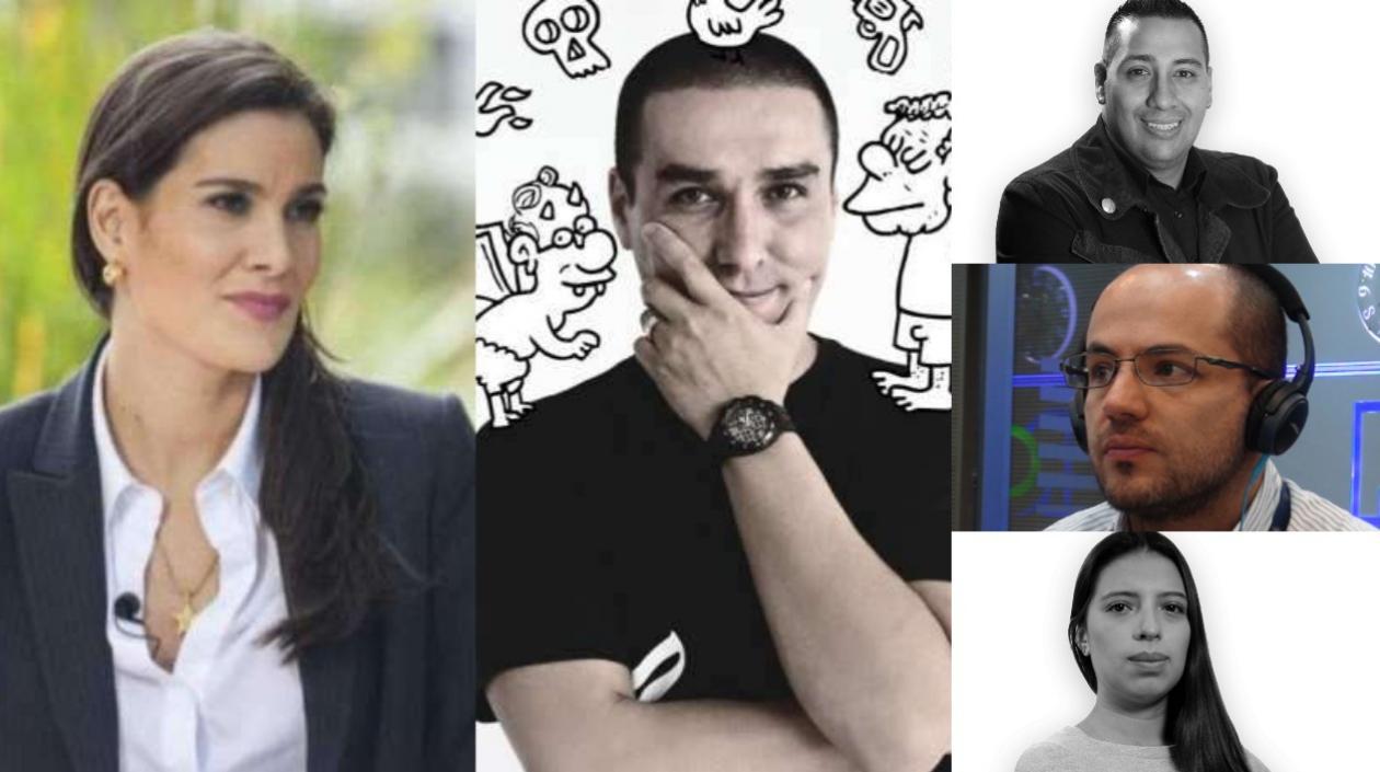 Varios de los periodistas amenazados.