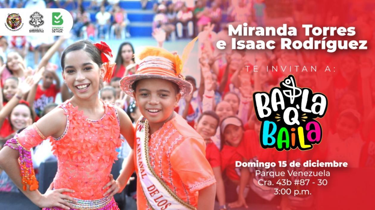 Miranda Torres e Isaac Rodríguez, Reyes del Carnaval de los Niños 2020.
