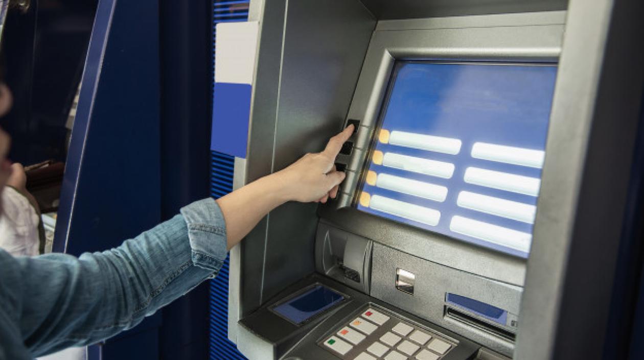 Imagen de un cajero automático.