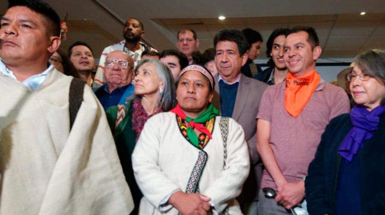 Representantes del Comité del Paro.