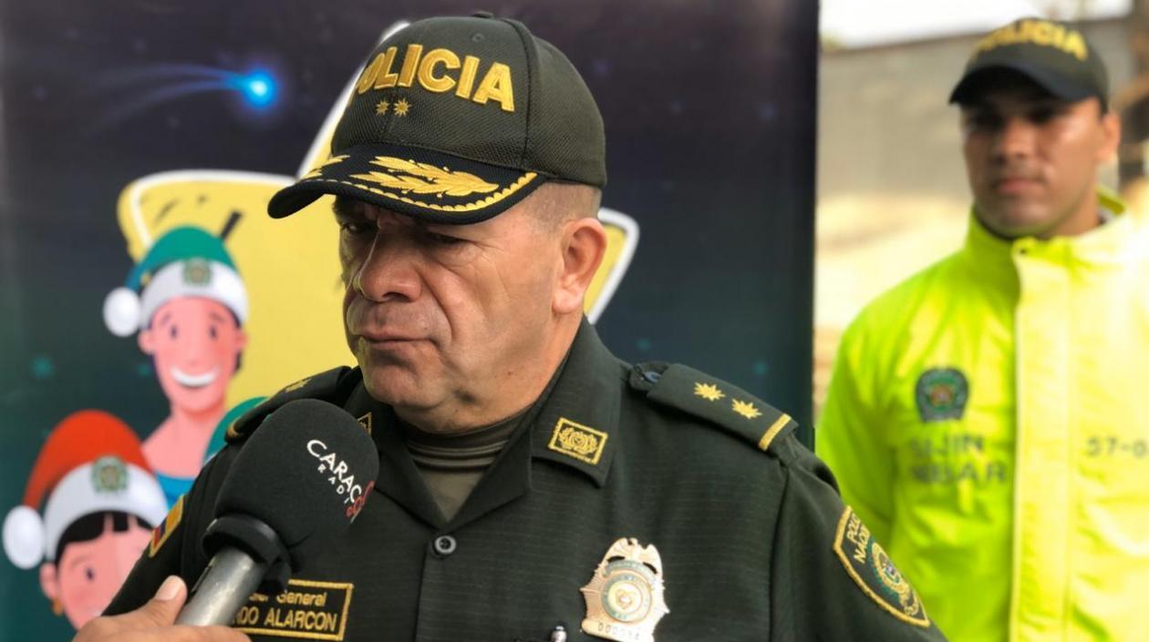 Brigadier general Ricardo Alarcón, comandante de la Policía de Barranquilla.
