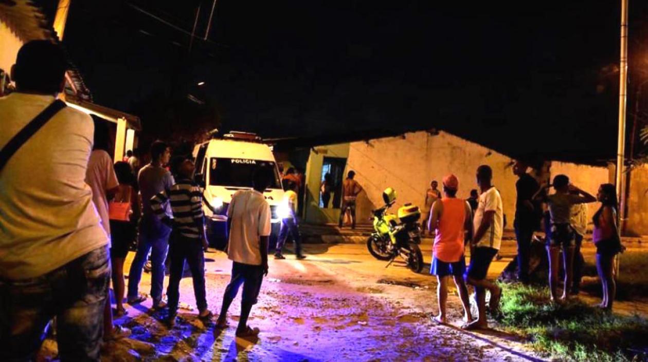 Lugar de los hechos en el barrio El Porvenir de Soledad.