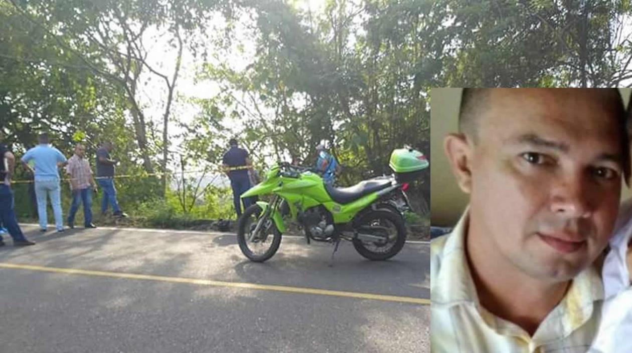 Lugar donde fue encontrado el cuerpo de José Cándido Campo Díaz.