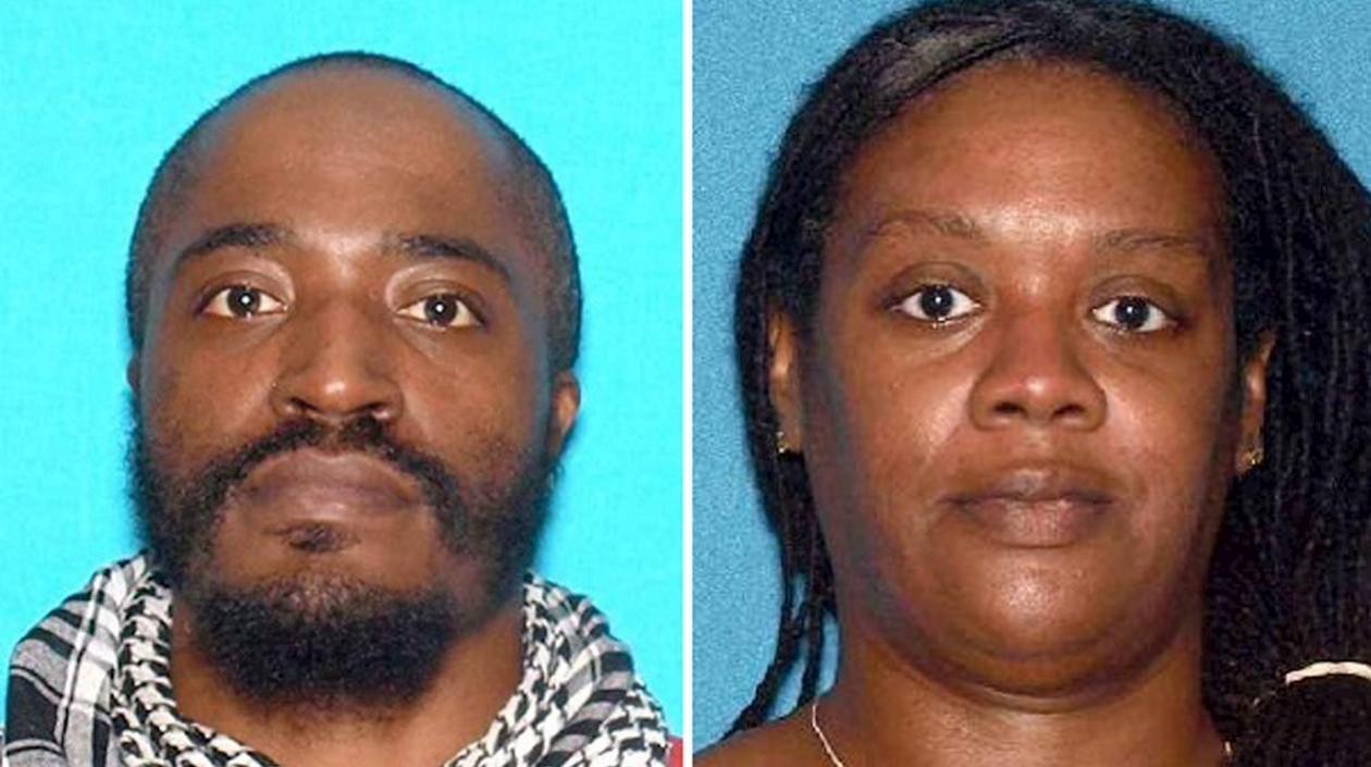 David Anderson y Francine Graham, los pistoleros arrestados.