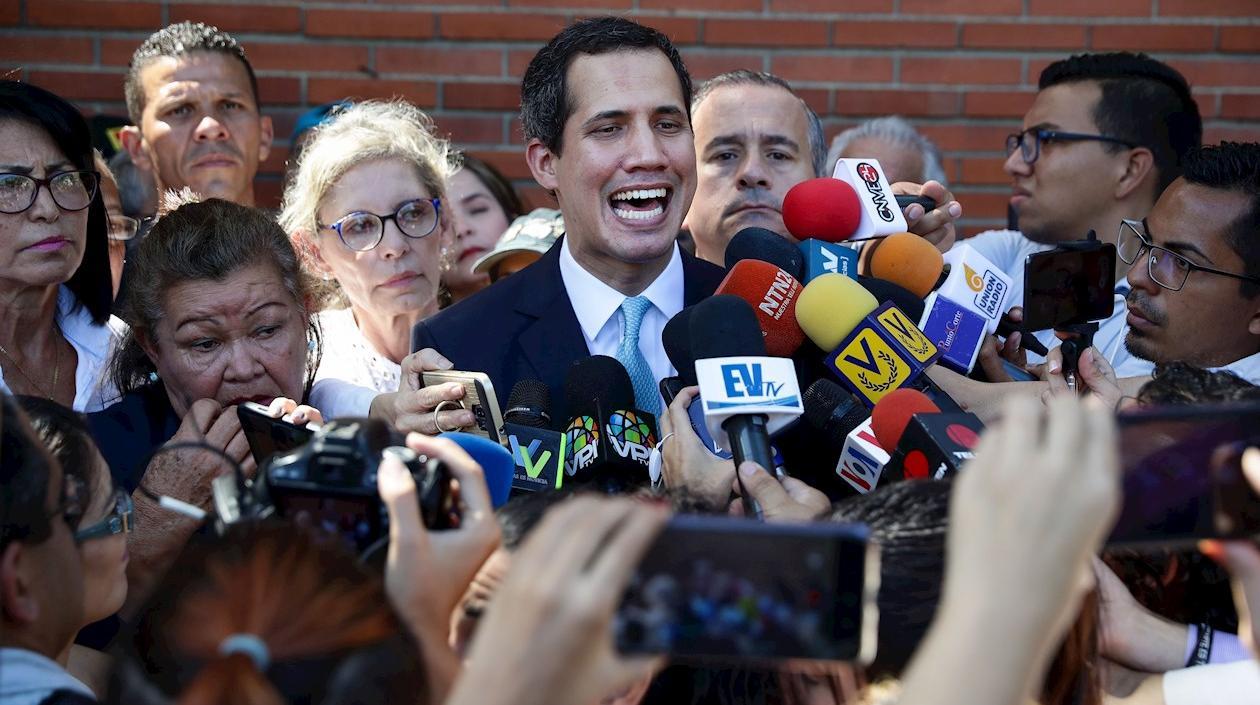 El presidente del Parlamento venezolano, Juan Guaidó.