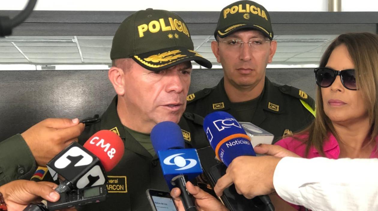Brigadier General Ricardo Alarcón, comandante de la Policía Metropolitana de Barranquilla.