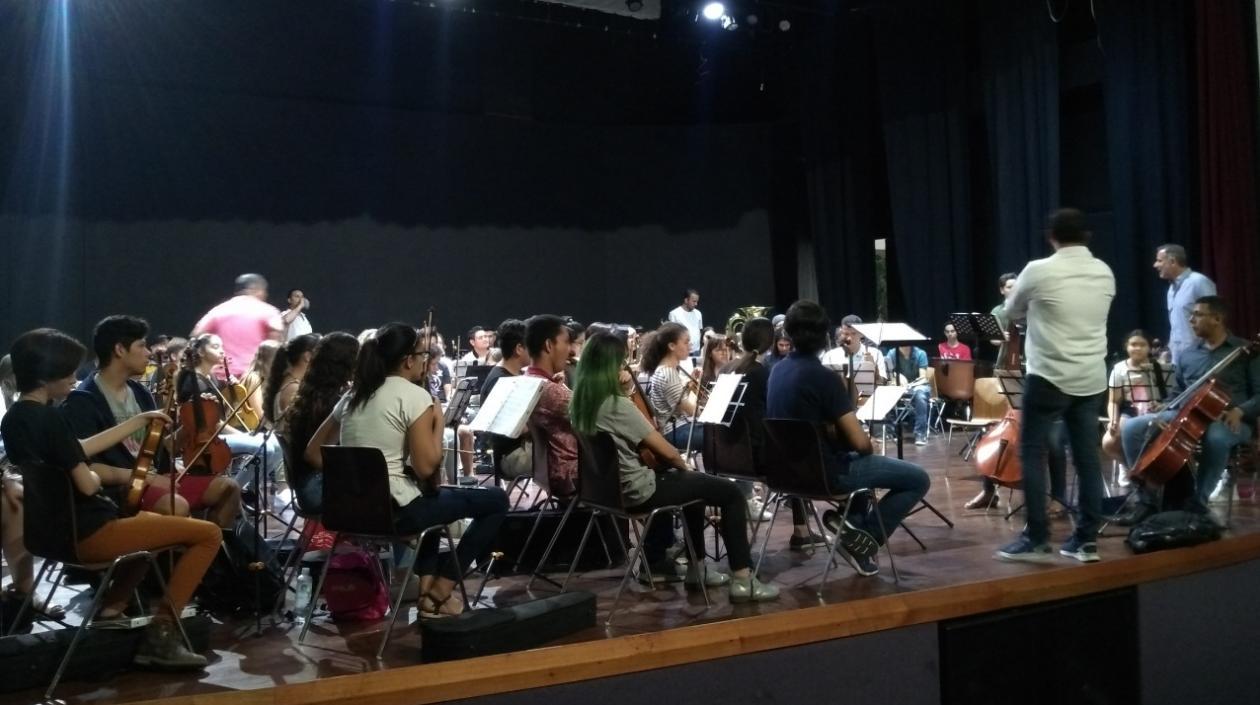 Integrantes de la Orquesta Sinfónica Joven de Barranquilla.