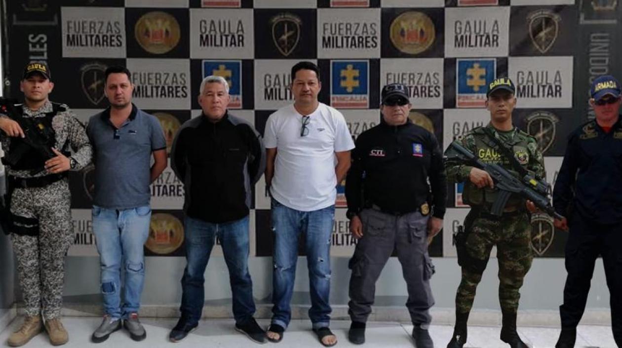 Los capturados por la acción conjunta de Armada, Ejército y Fiscalía.