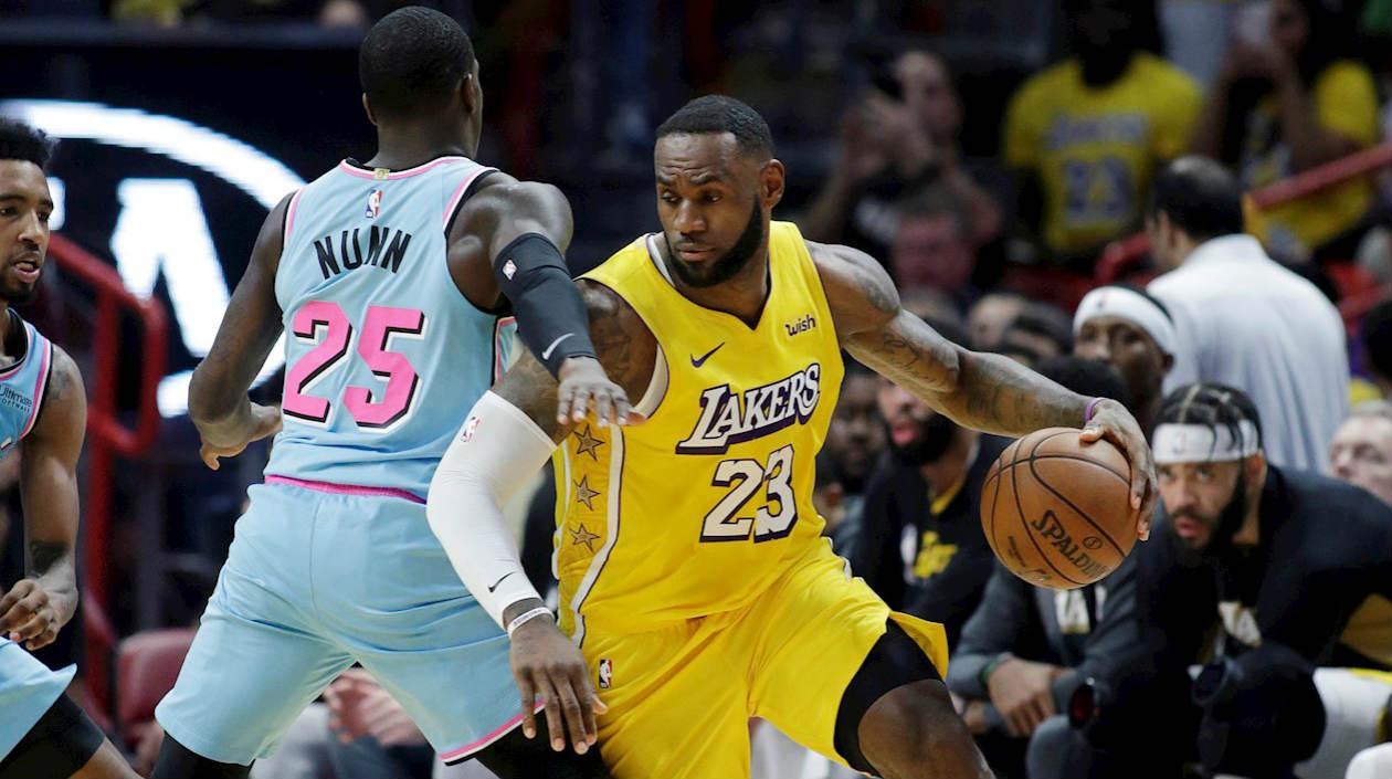 LeBron James, en acción de juego. 