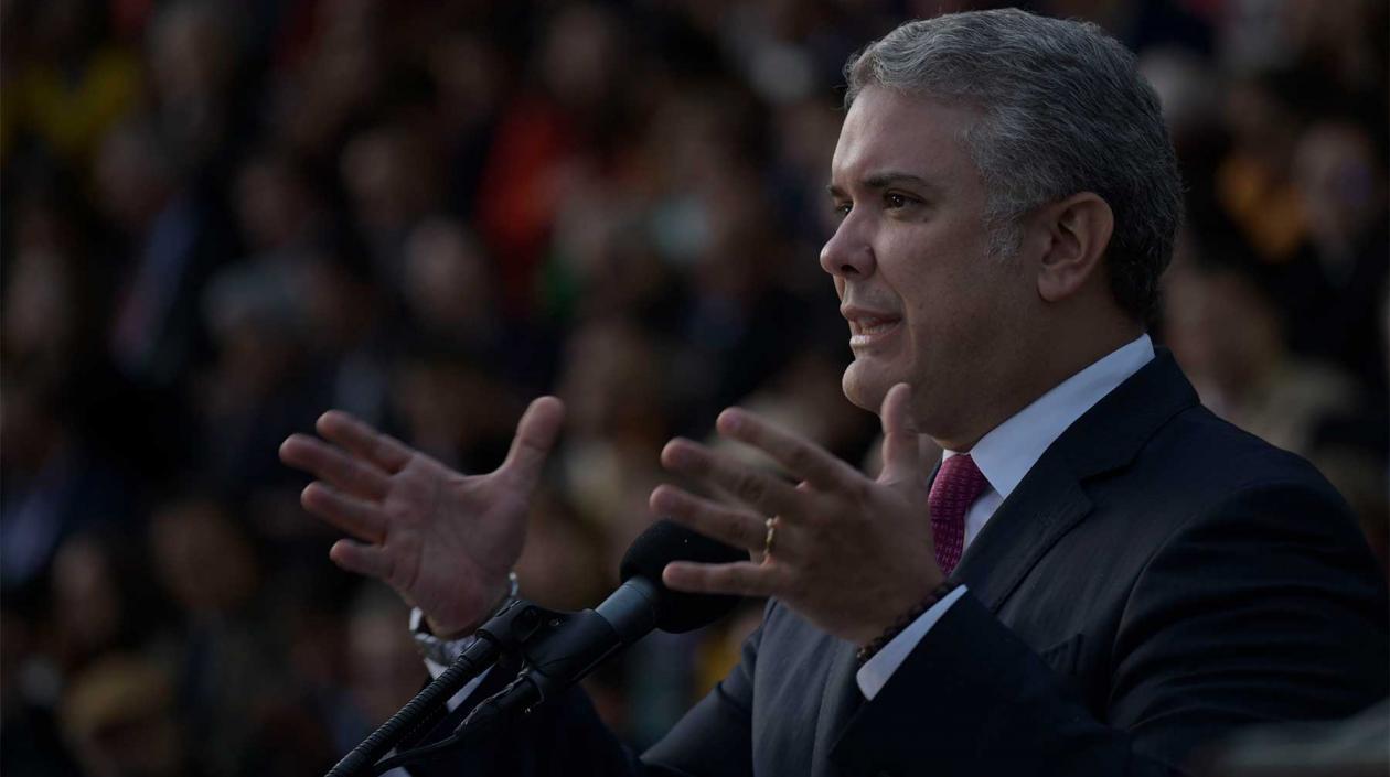 El Presidente Iván Duque Márquez.