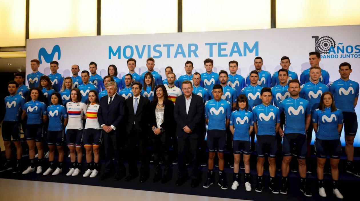 Presentación del Team Movistar. 