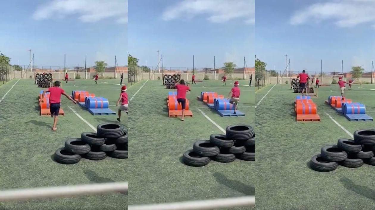 El menor José Ángel Martínez, en plena actividad.