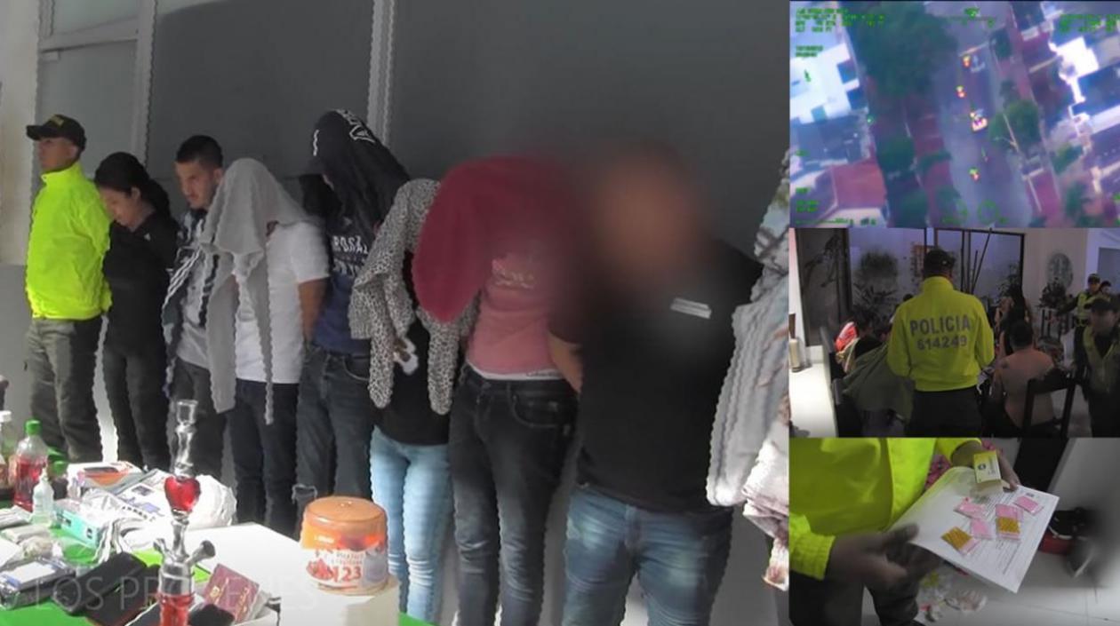 Momento de la captura de la banda.