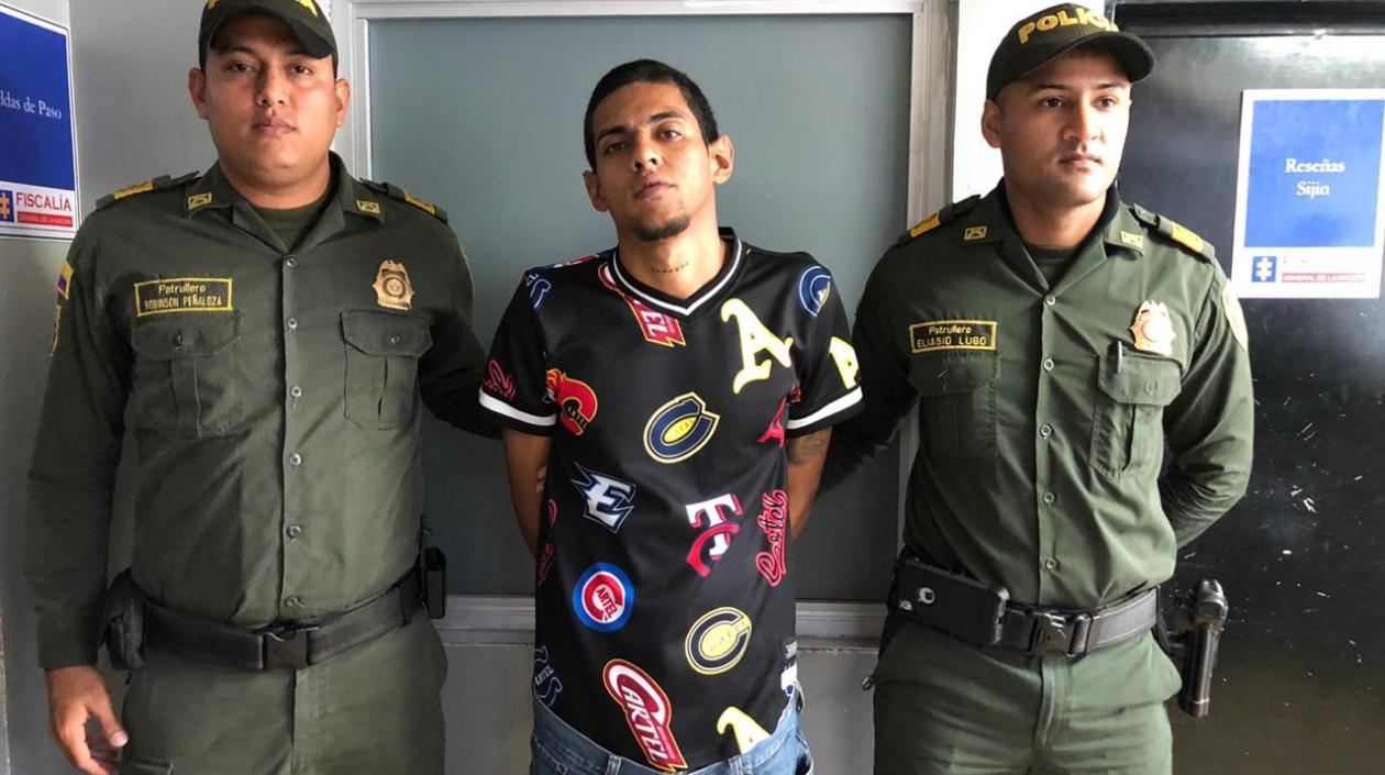 Alejandro José Manotas Cujia, el capturado.