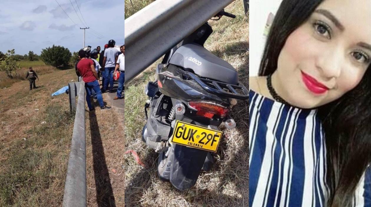 Lugar de los hechos y Aura Cristina Pertuz García.