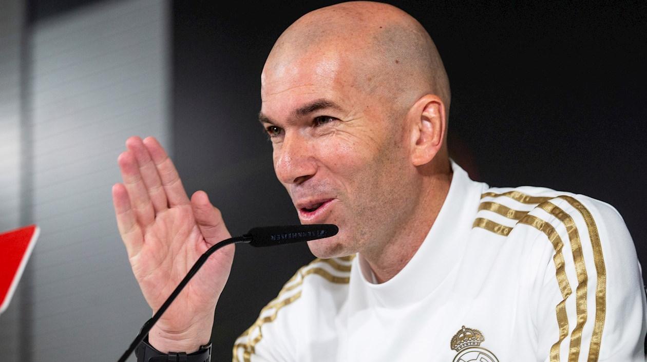Zinedine Zidane, técnico del Real Madrid.