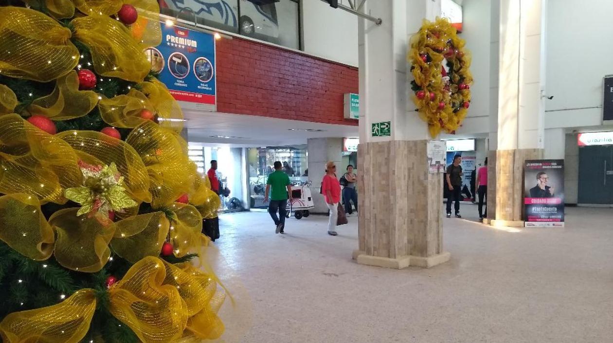 Terminal Metropolitana de Transportes a las 12:10 minutos de la tarde del 24 de diciembre.