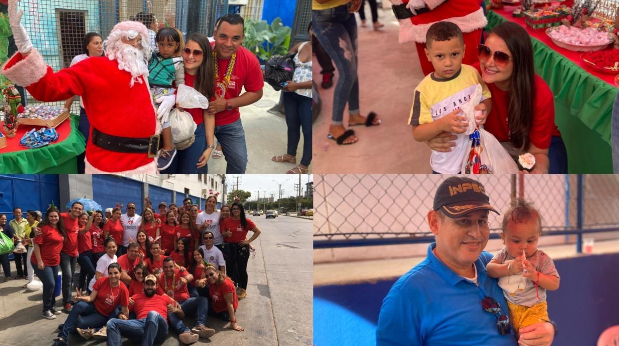 Entrega de regalos en la Cárcel Modelo.