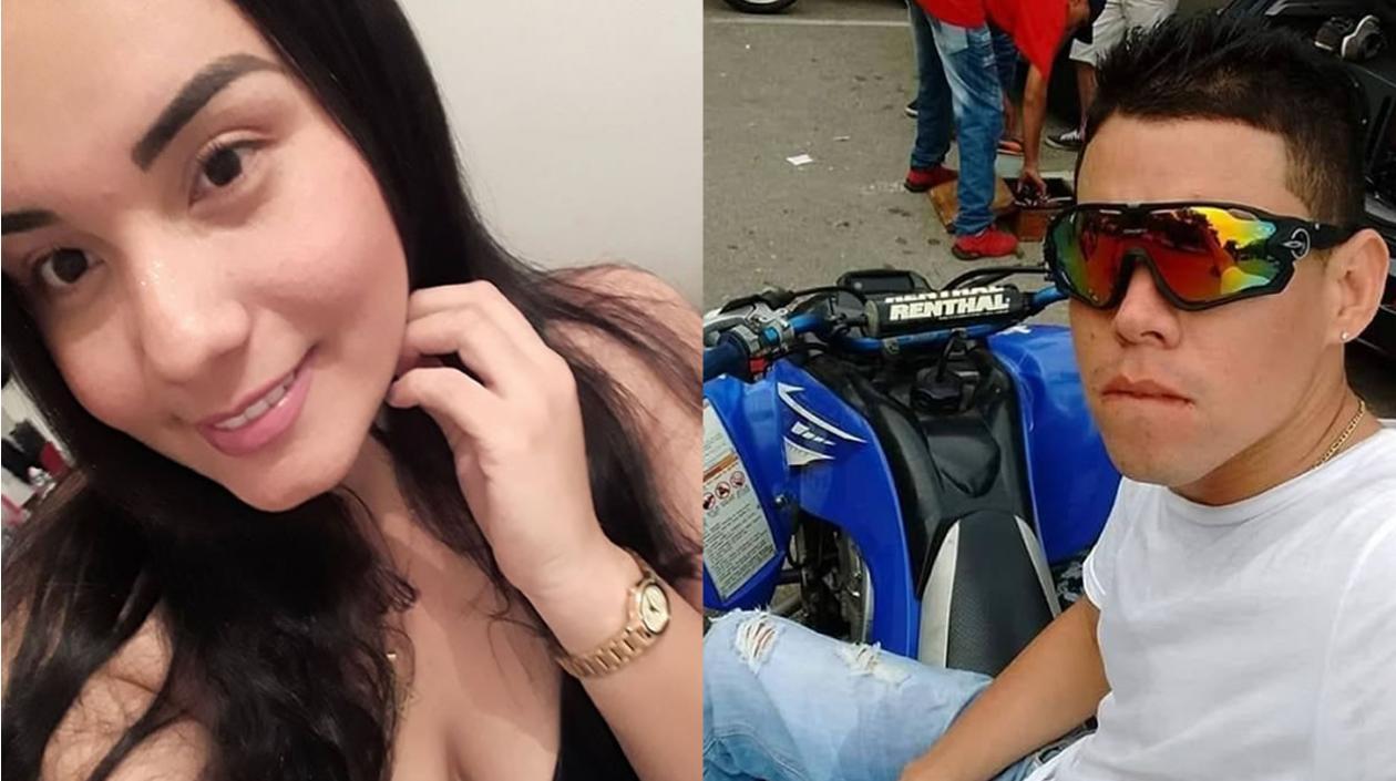 Yesica Mora y Antony de Jesús Lara, dos de los jóvenes fallecidos en el accidente.