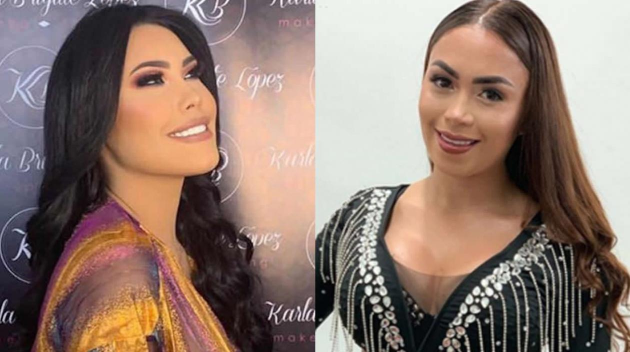 La cantante Ana Del Castillo y la celebridad digital 'Epa Colombia'.