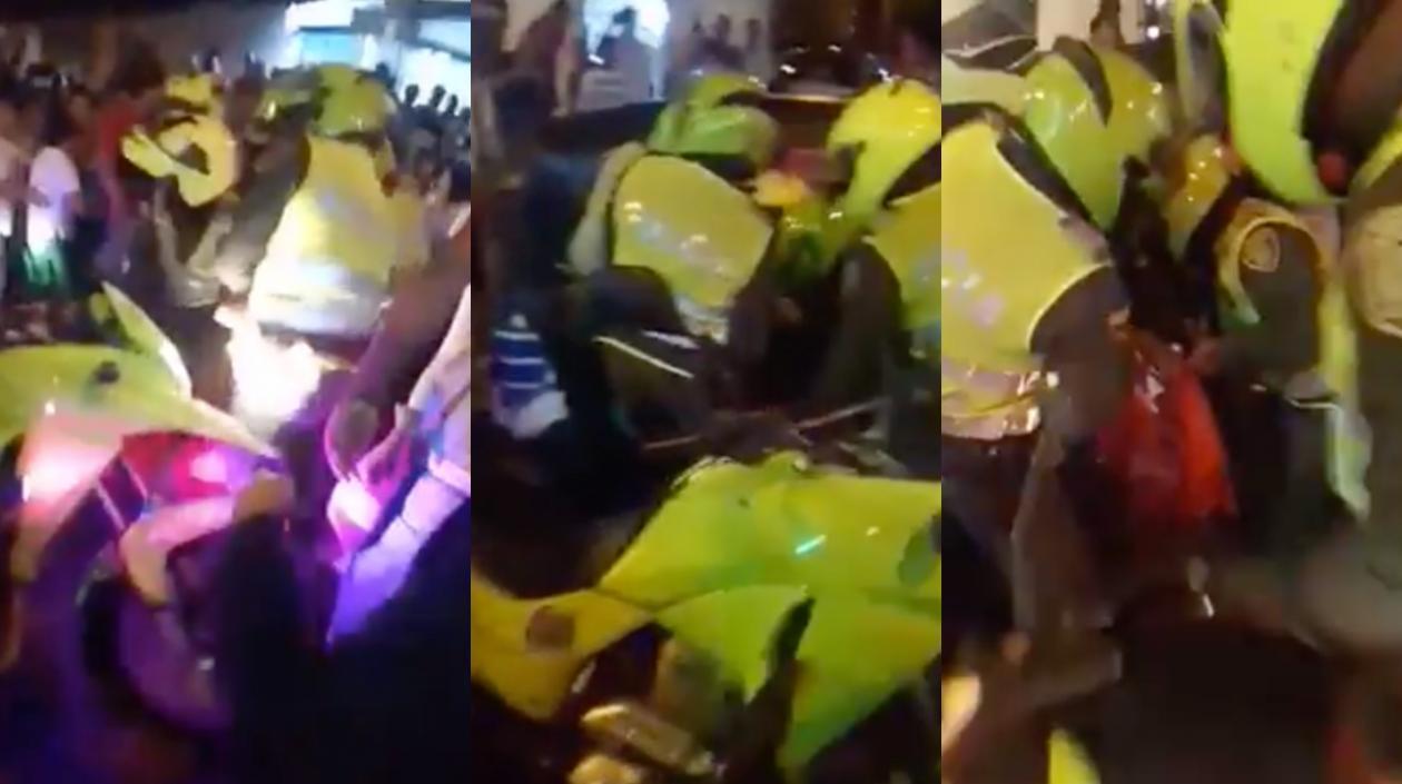 La Policía auxilió a 'Brayita'.