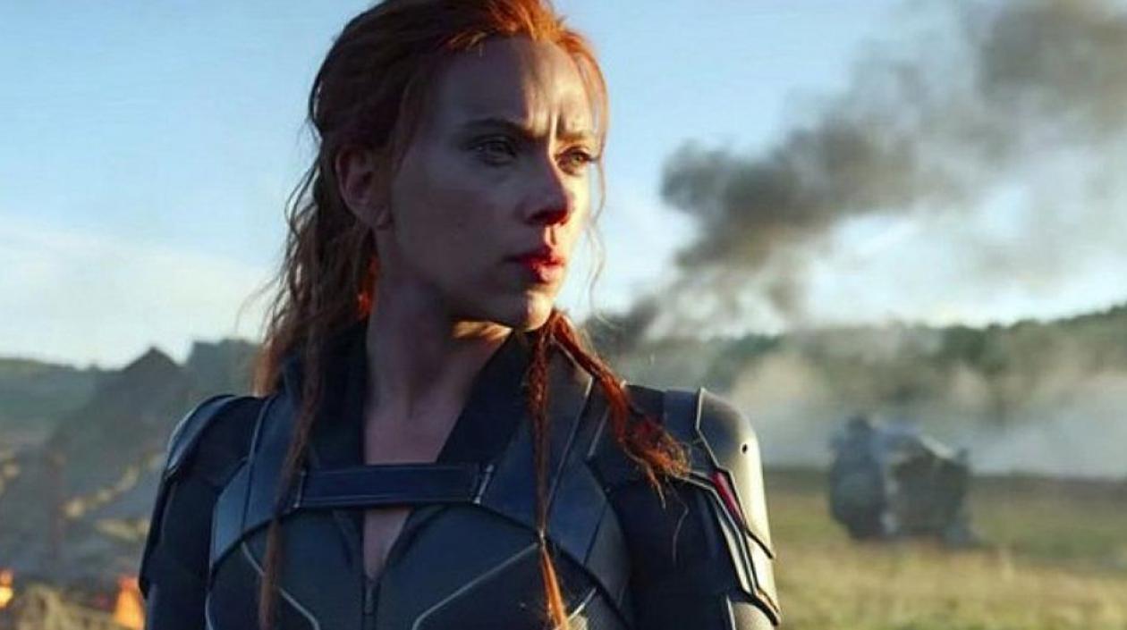 Scarlett Johansson, como la Viuda Negra de Marvel.