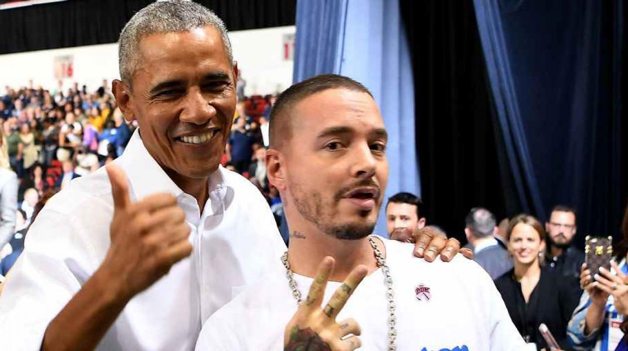 Barack Obama y J Balvin.