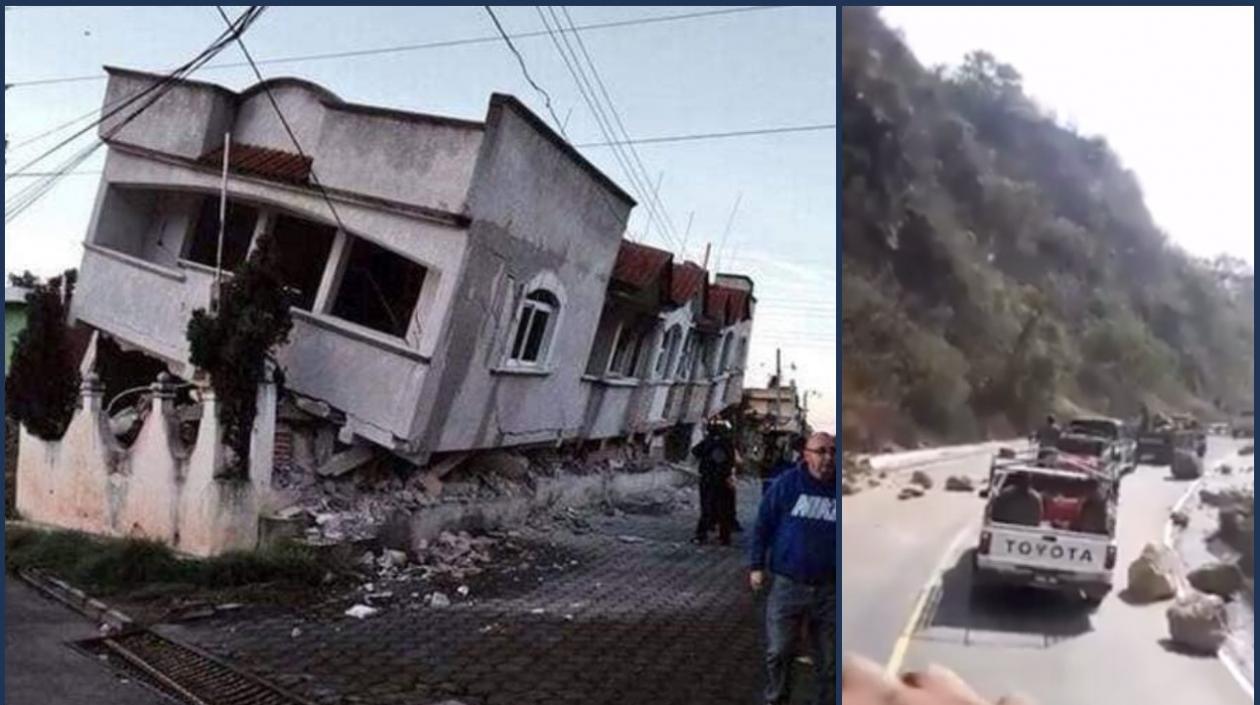  Autoridades evalúan los daños en algunos lugares afectados.