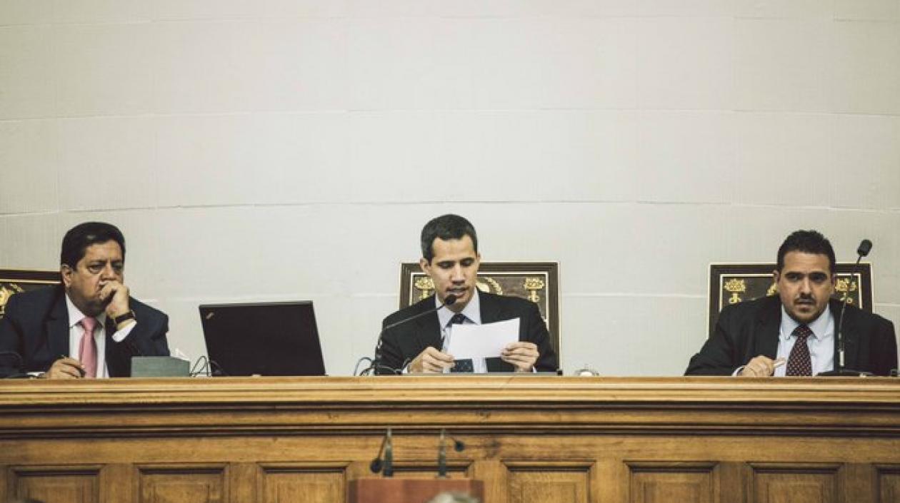 Juan Guaidó, jefe del Parlamento y autoproclamado presidente encargado de Venezuela.