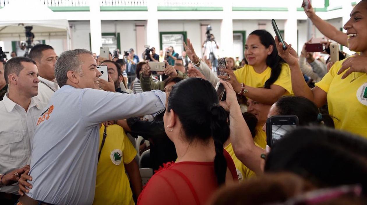 El Presidente Iván Duque en Manizales.