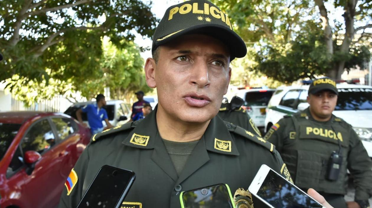 El comandante de la Policía Metropolitana de Barranquilla, general Mariano Botero Coy