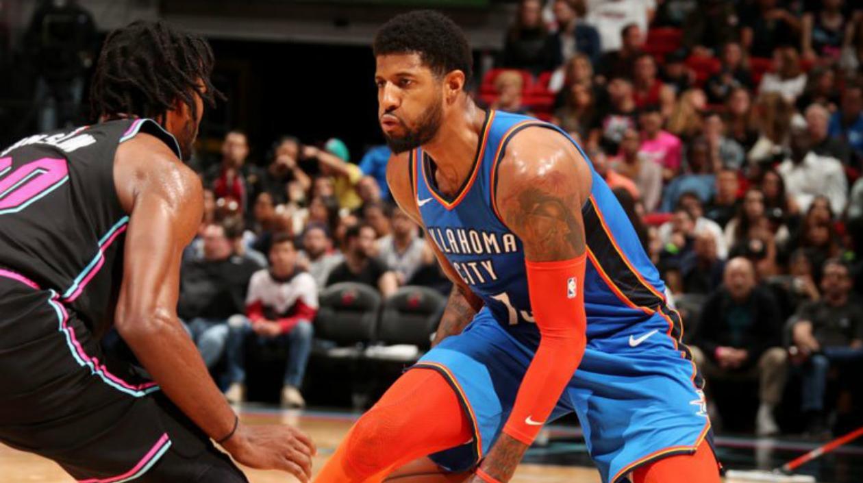 Paul George logró 43 puntos en la noche de este viernes. 