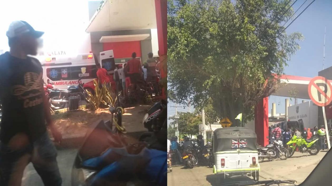 El agredido fue inicialmente atendido en el Hospital Local.