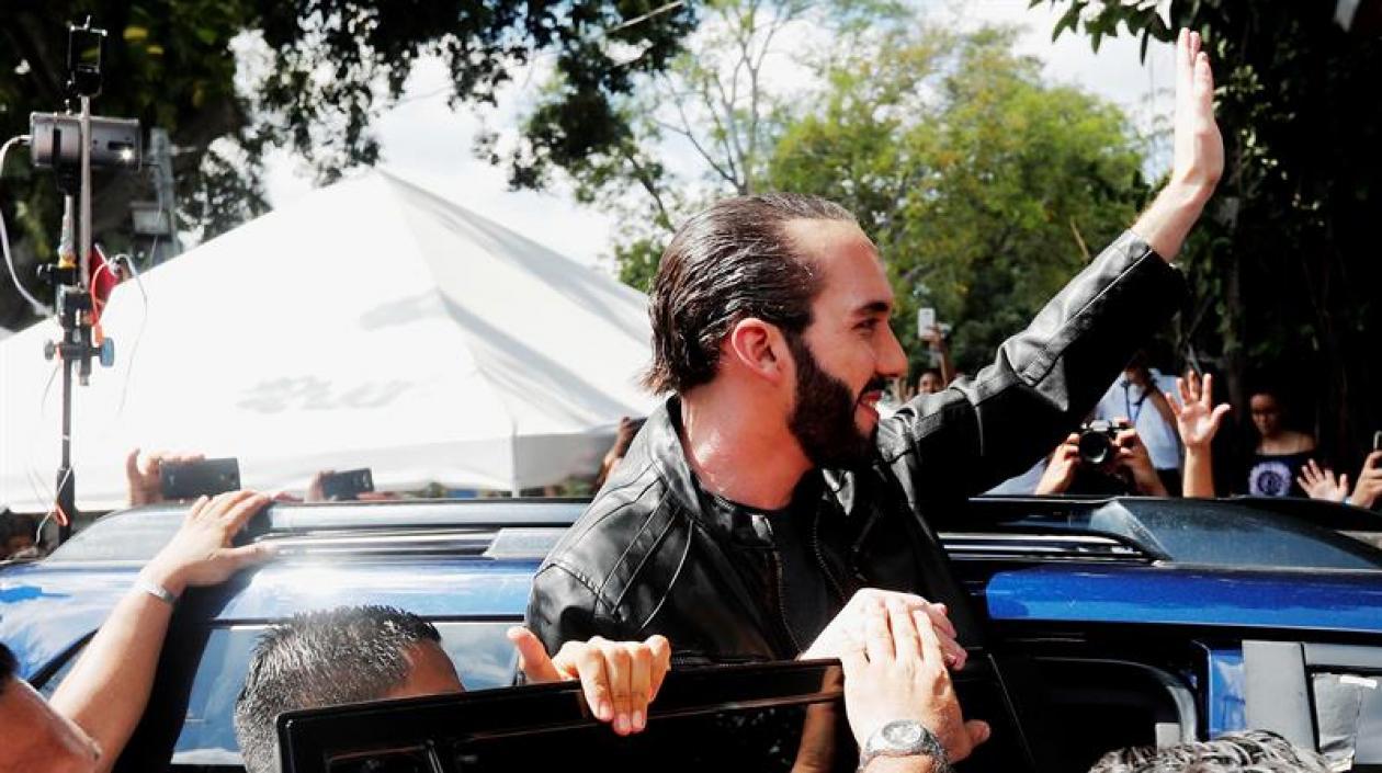 Nayib Bukele, de la derechista Gran Alianza por la Unidad Nacional (GANA).