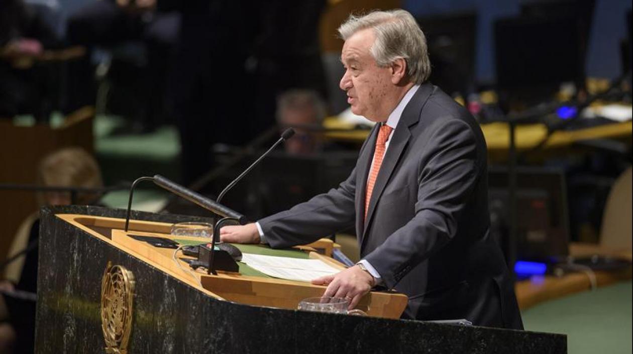 António Guterres, Secretario General de la ONU.
