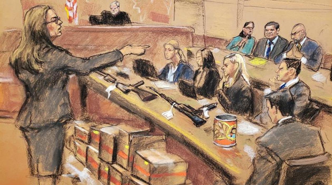 Imagen de la audiencia contra el narcotraficante.