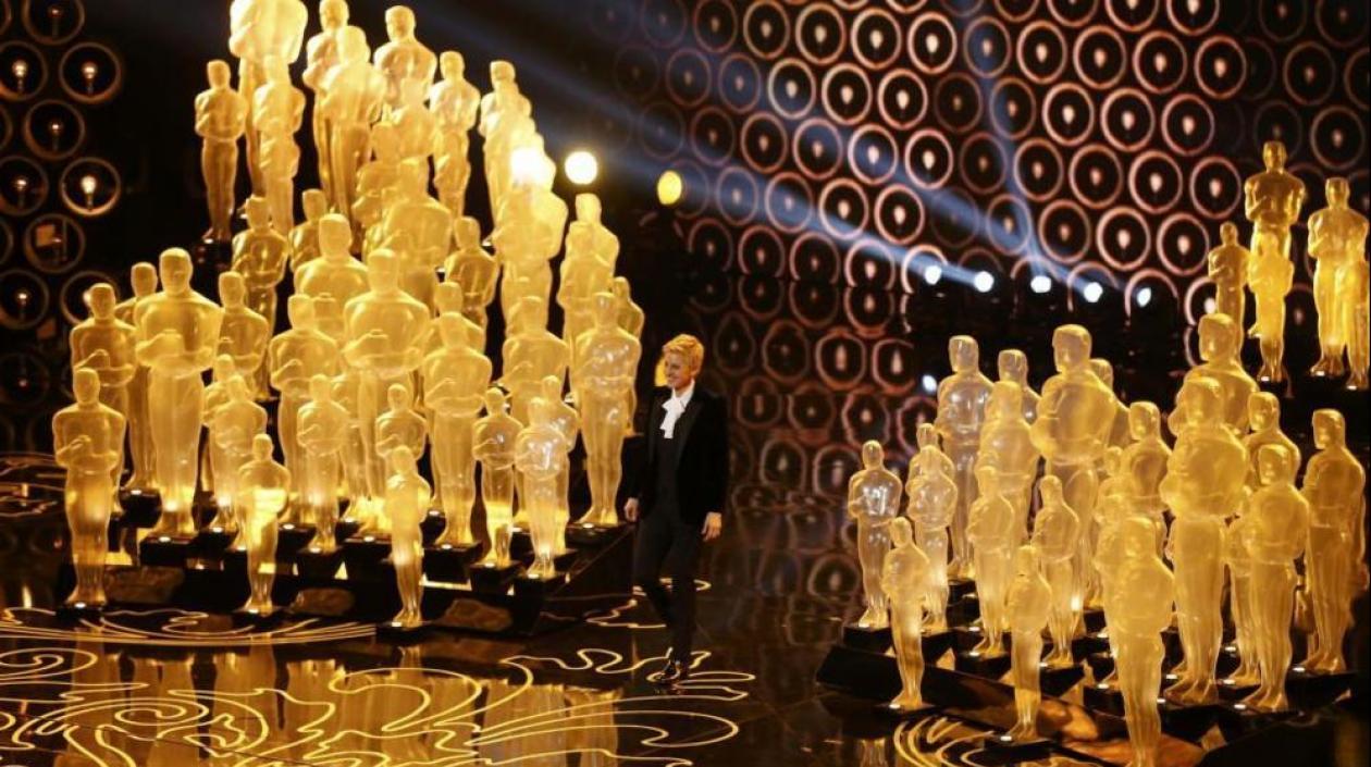 La presentadora de la 86 gala de los Oscar, Ellen DeGeneres.
